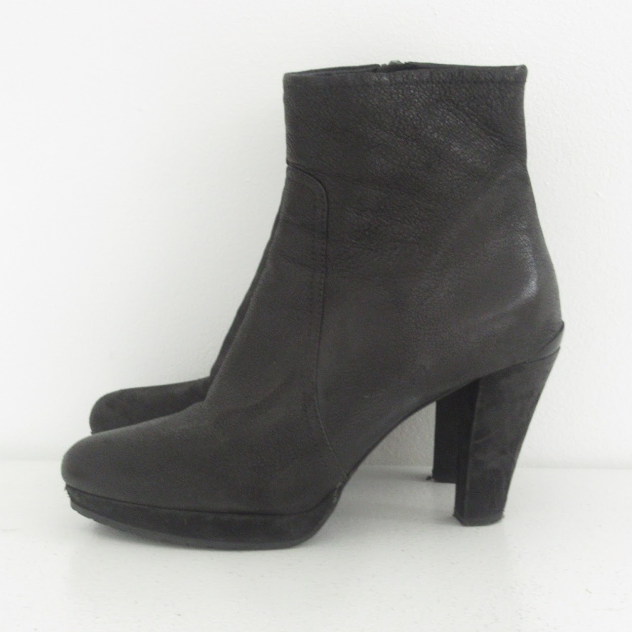 Prada Leather Ankle Booties