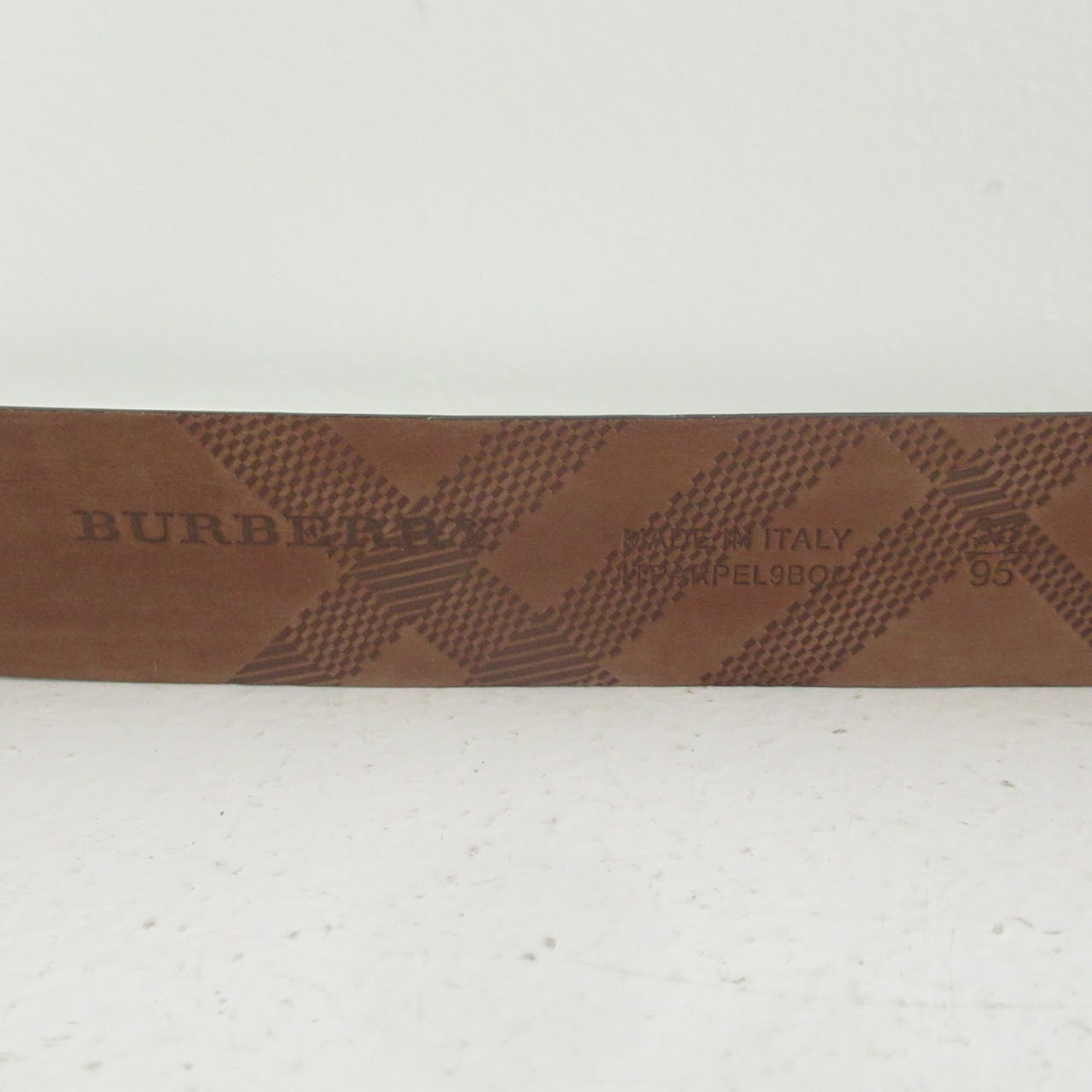 Burberry Black Leather Belt