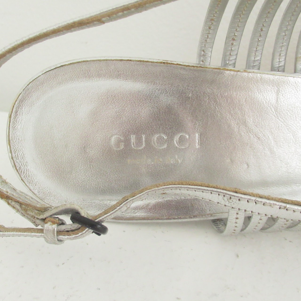 Gucci Metallic Leather Pumps