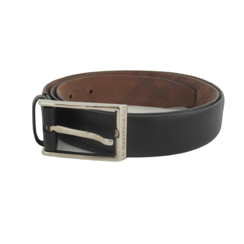 Burberry Black Leather Belt