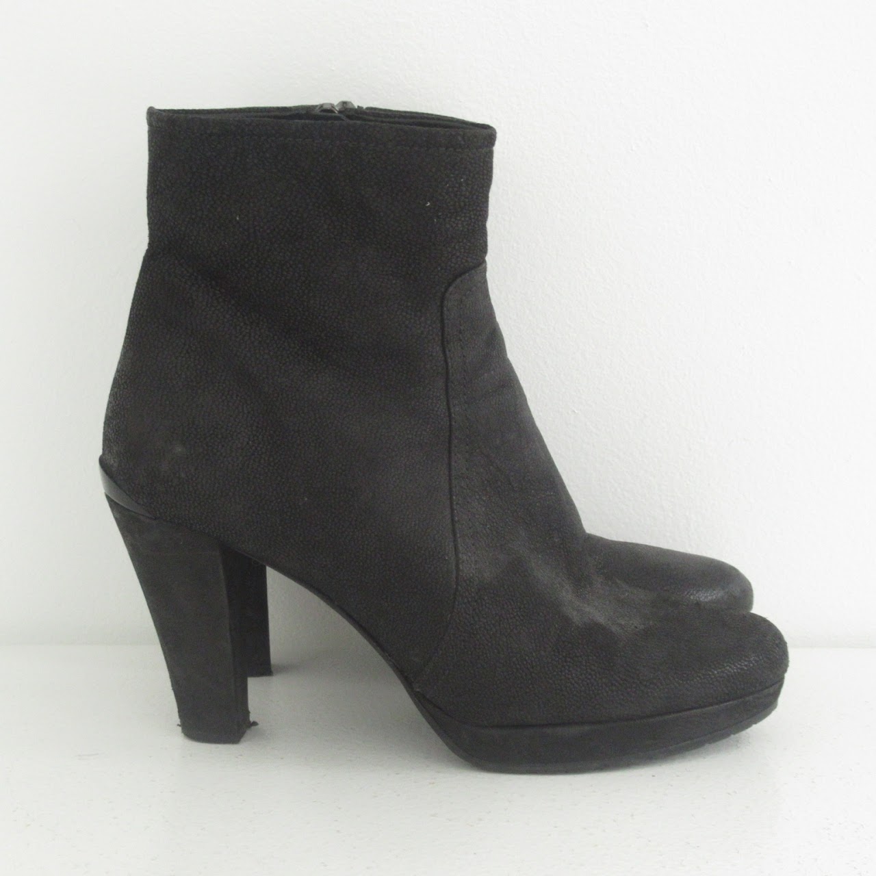 Prada Leather Ankle Booties