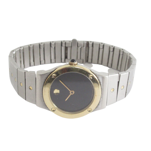 Movado Stainless & 18K Gold Museum Dial Wristwatch