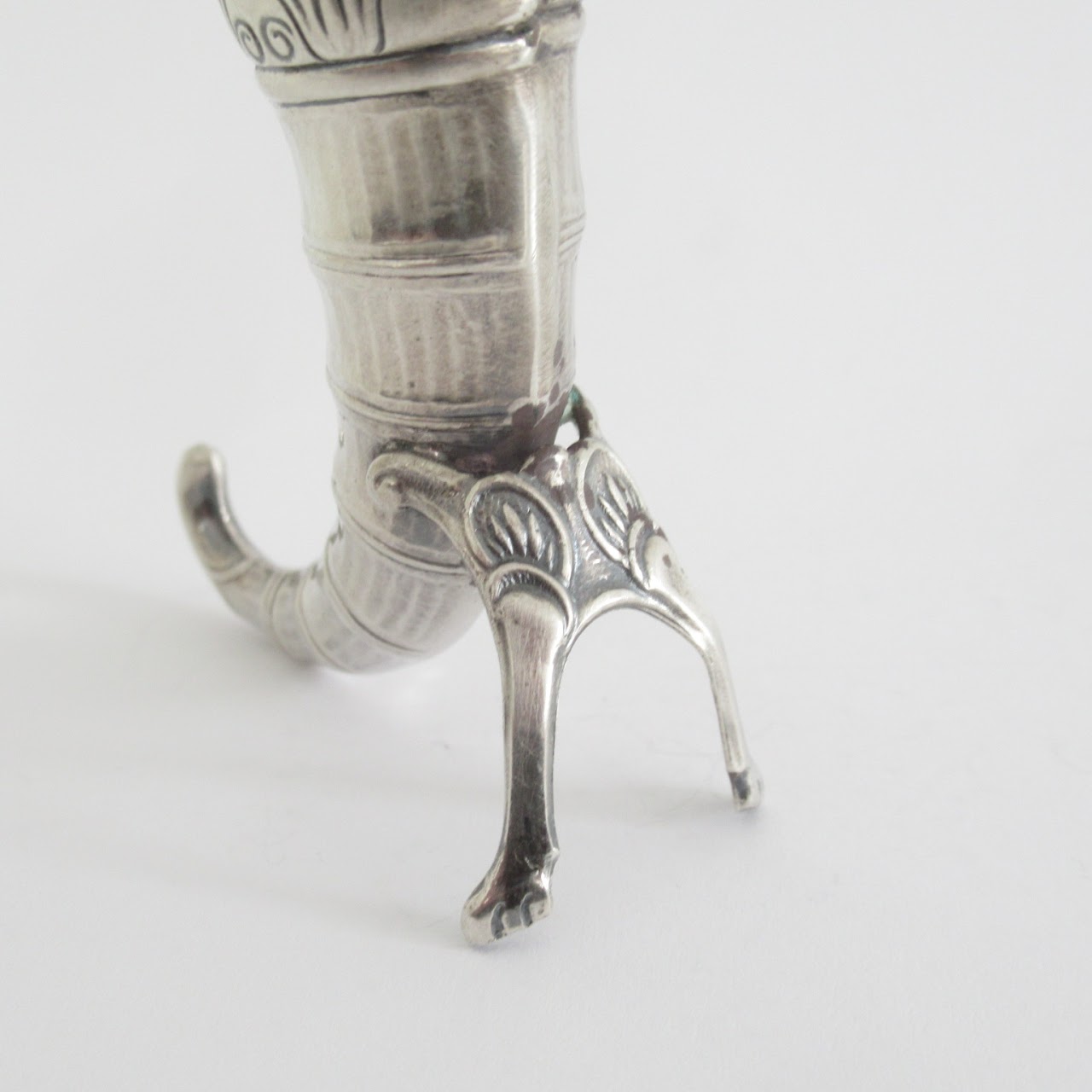 Sterling Silver Horn Of Plenty Salt & Pepper Shaker Pair