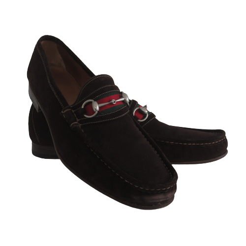 Gucci Suede Horsebit Loafers