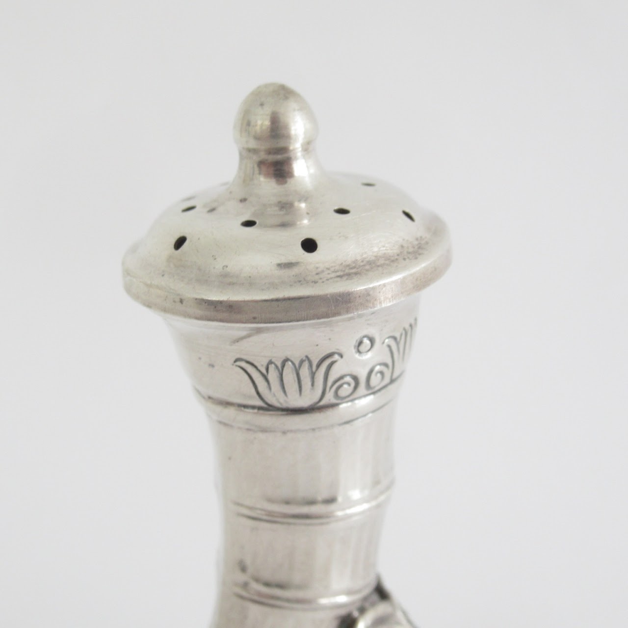 Sterling Silver Horn Of Plenty Salt & Pepper Shaker Pair