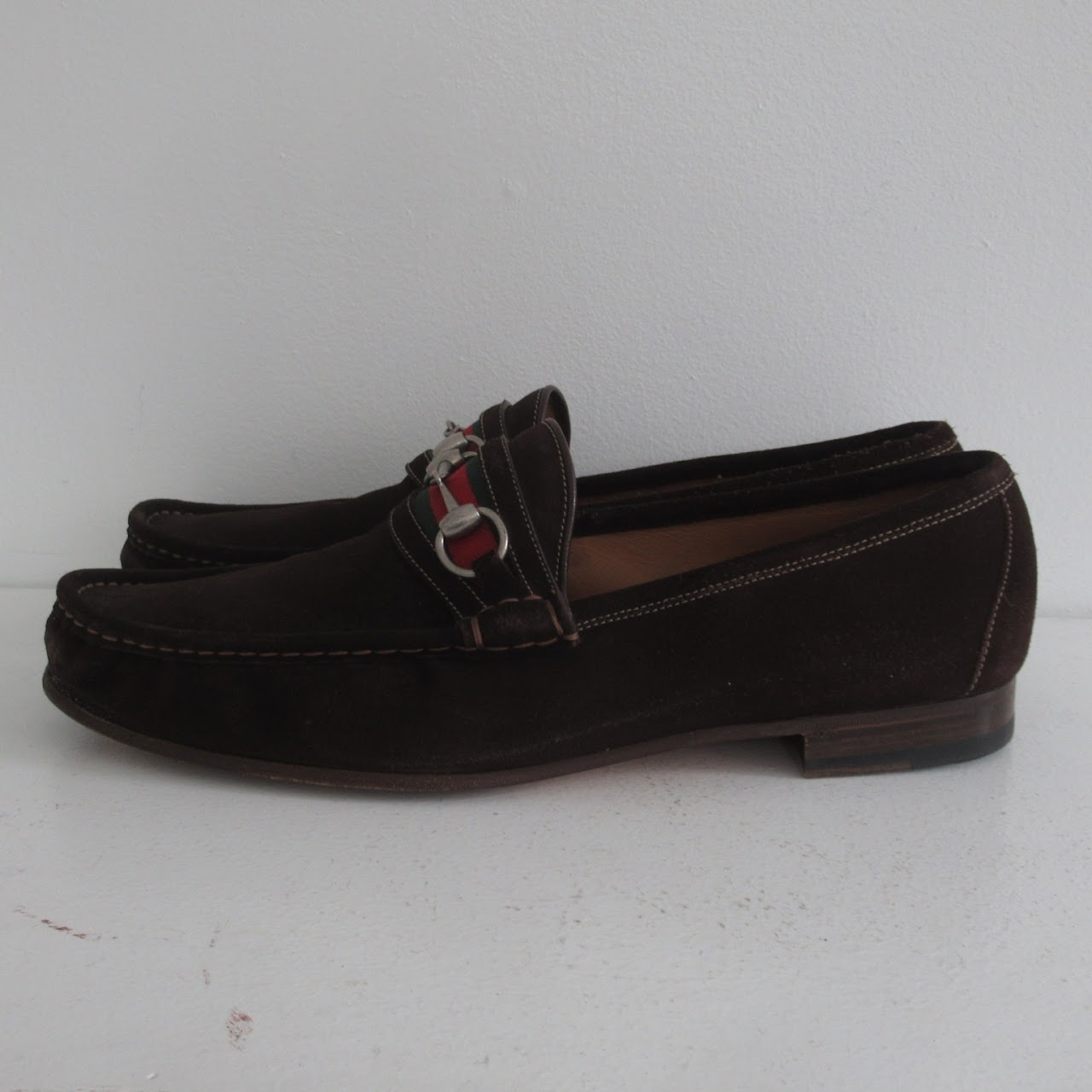 Gucci Suede Horsebit Loafers