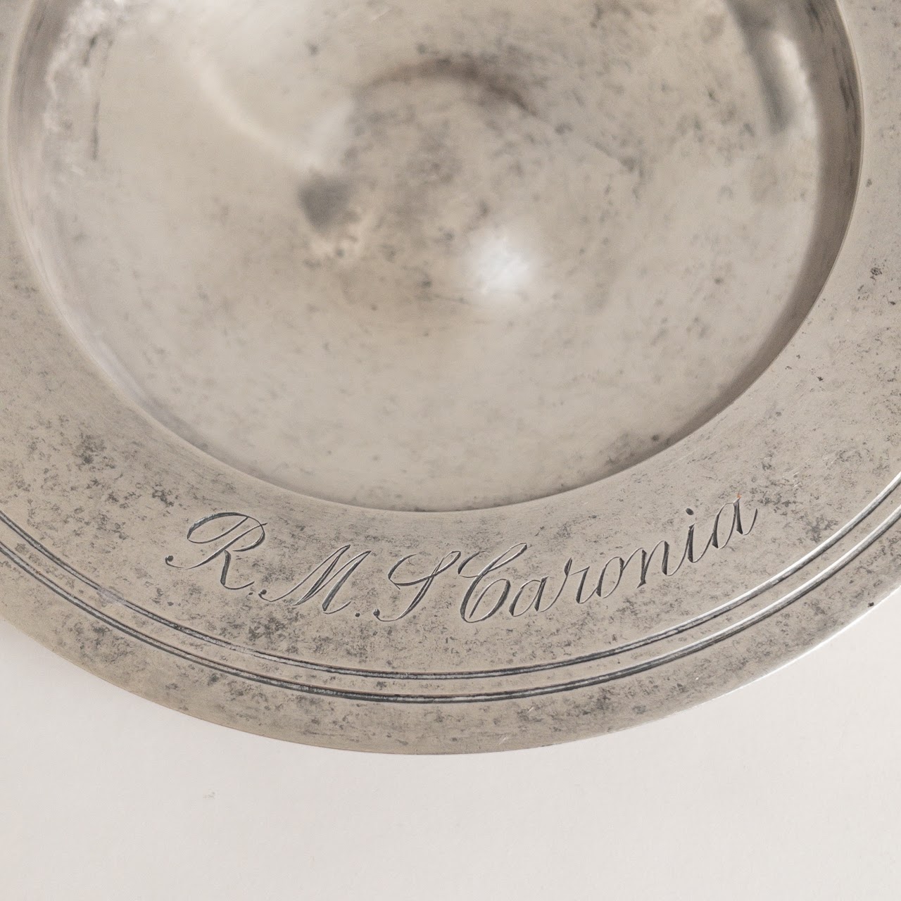 Sterling Silver Small Monogrammed Dish