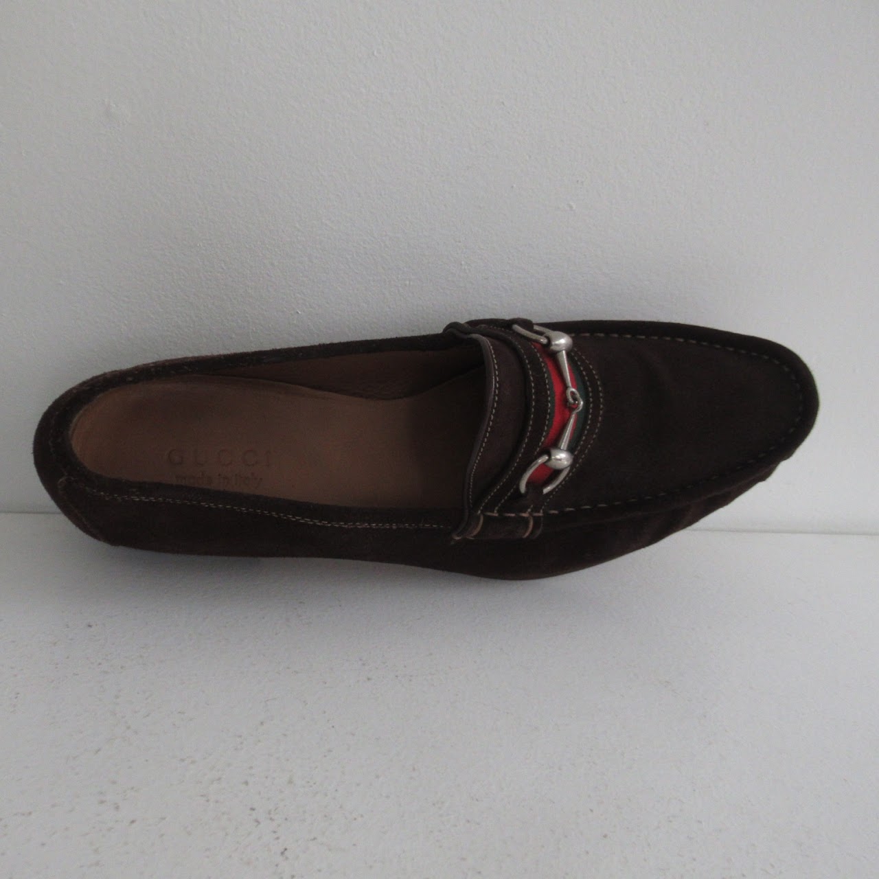 Gucci Suede Horsebit Loafers