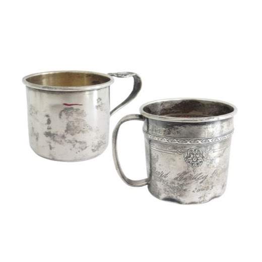 Sterling Silver Baby Cup Pair