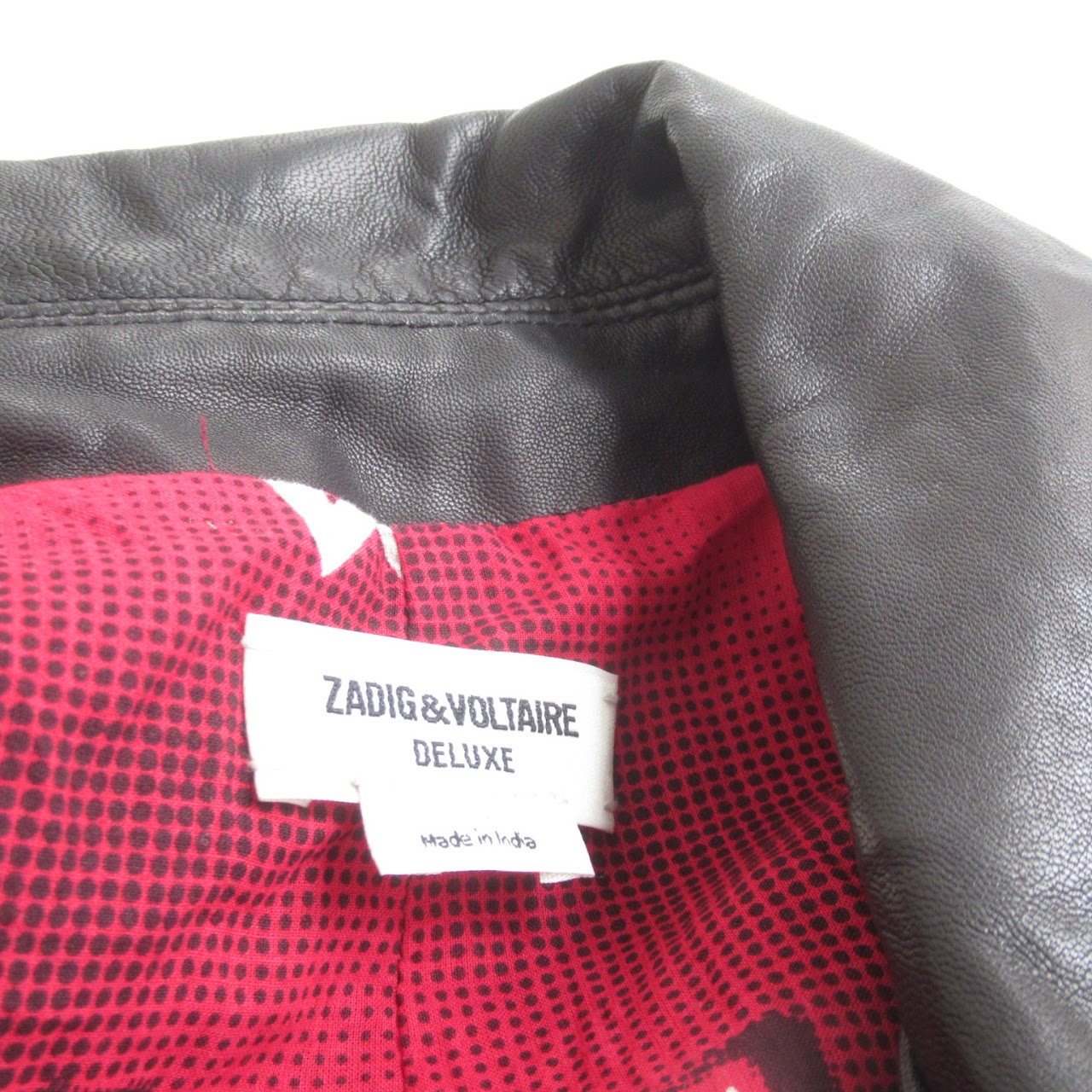 Zadig & Voltaire Double Breasted Leather Jacket