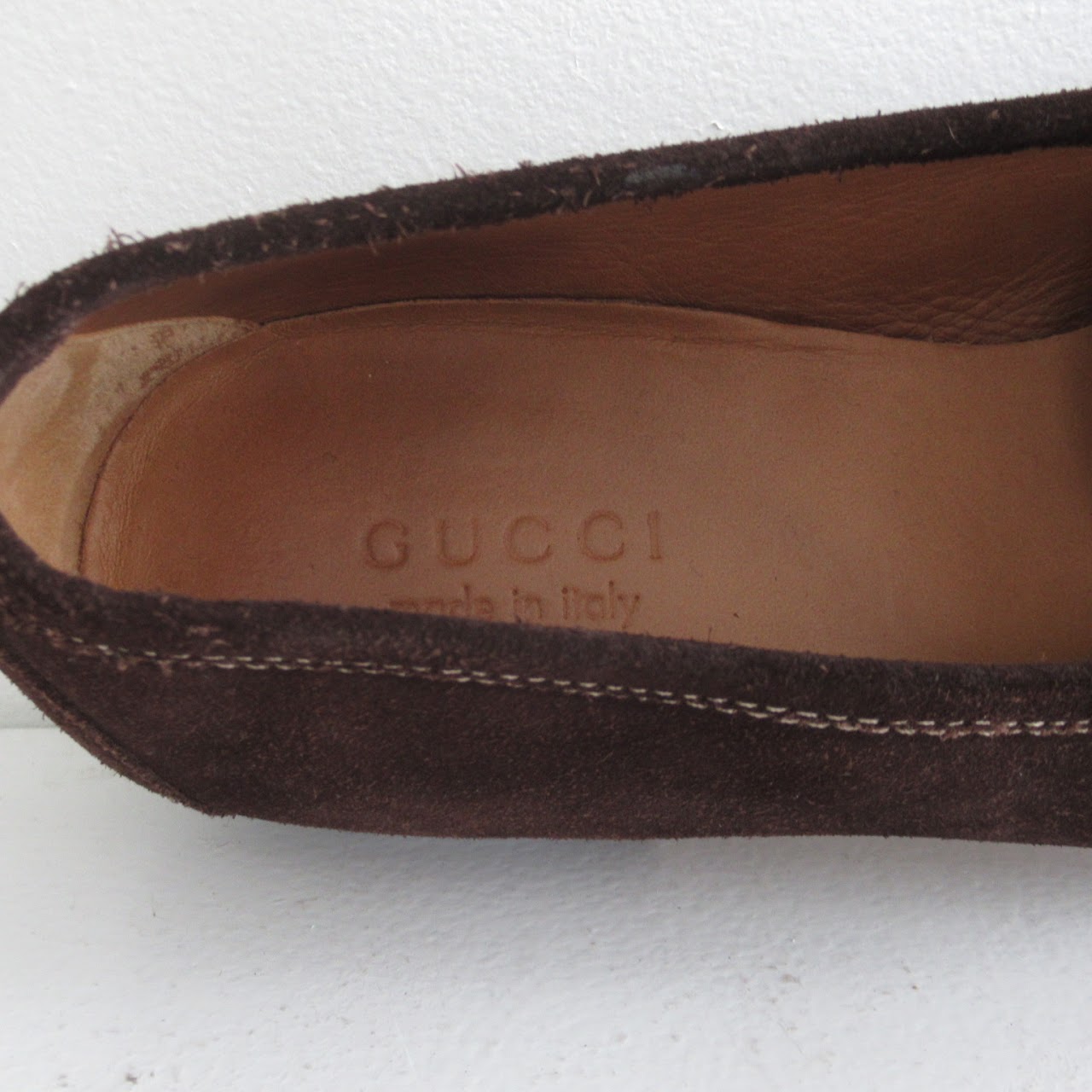 Gucci Suede Horsebit Loafers