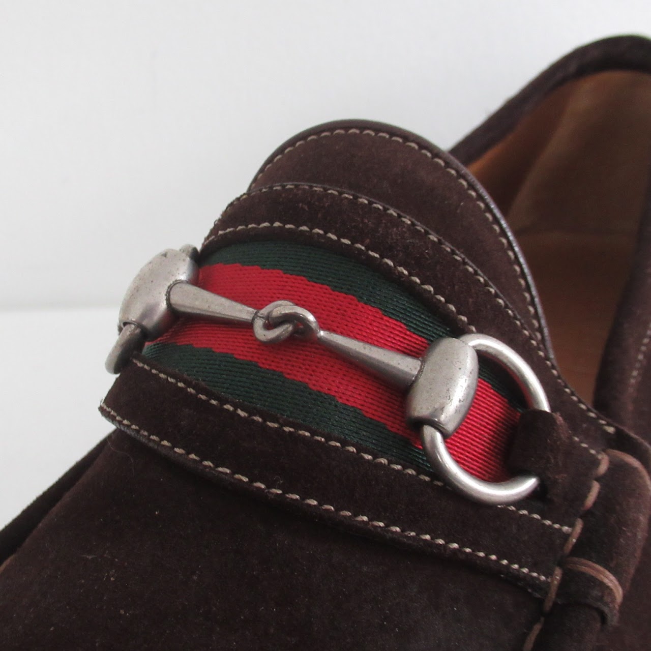 Gucci Suede Horsebit Loafers