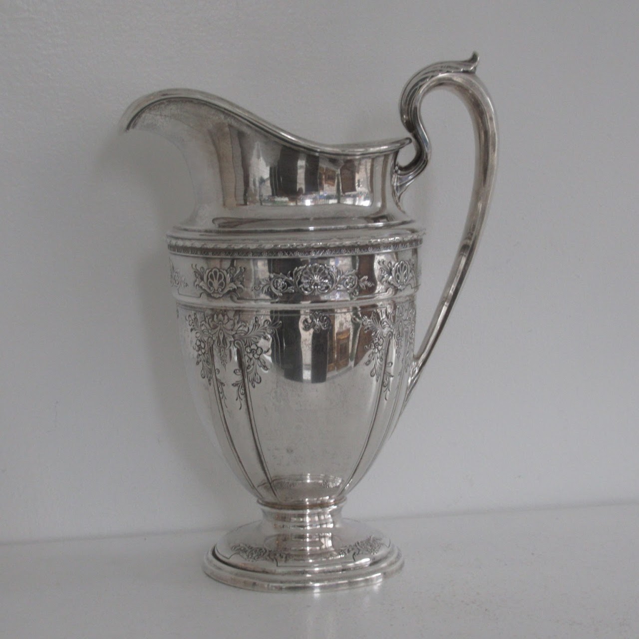 Sterling Silver Ornate Pitcher