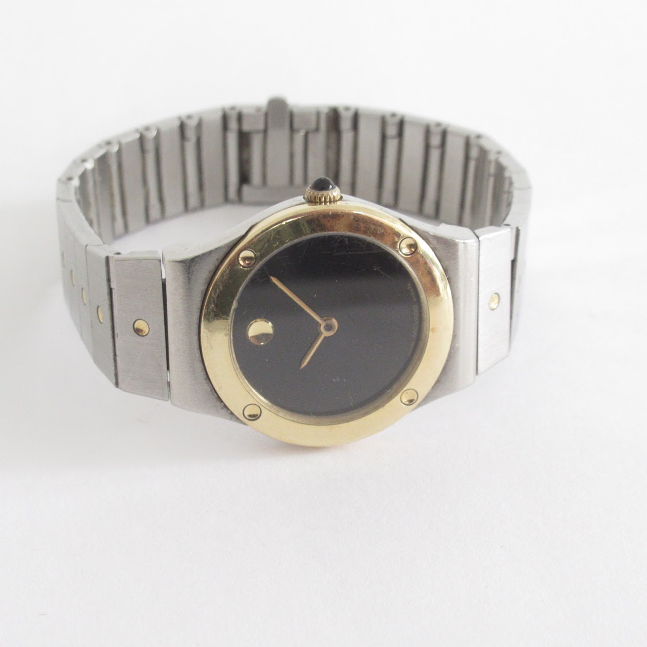 Movado Stainless & 18K Gold Museum Dial Wristwatch