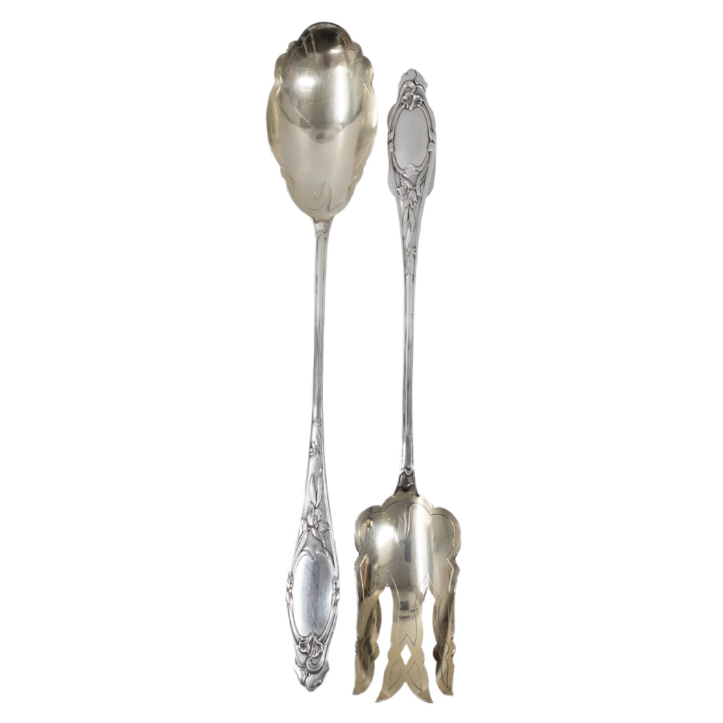 Sterling Silver Serving Utensil Pair