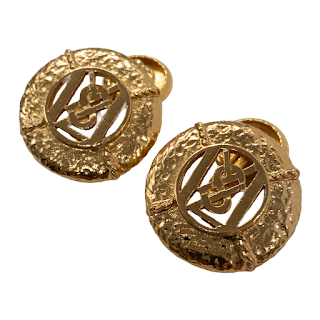 Yves Saint Laurent Vintage Logo Cufflinks