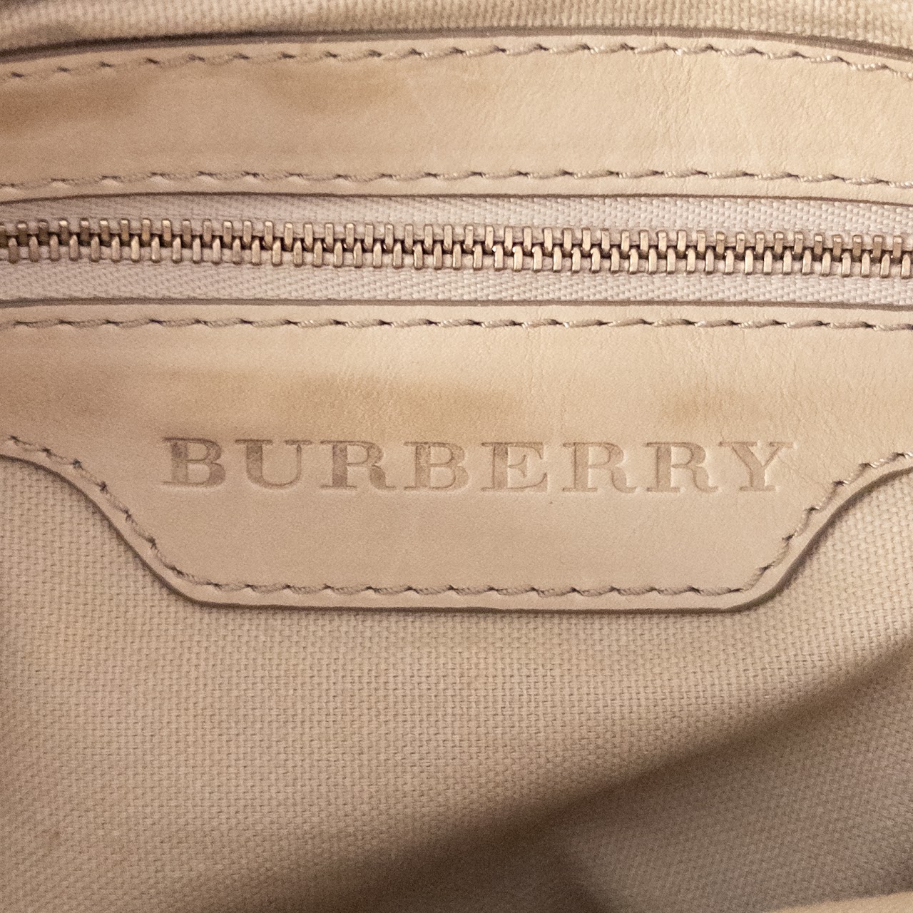 Burberry Plaid Canvas and Leather Shoulder Bag