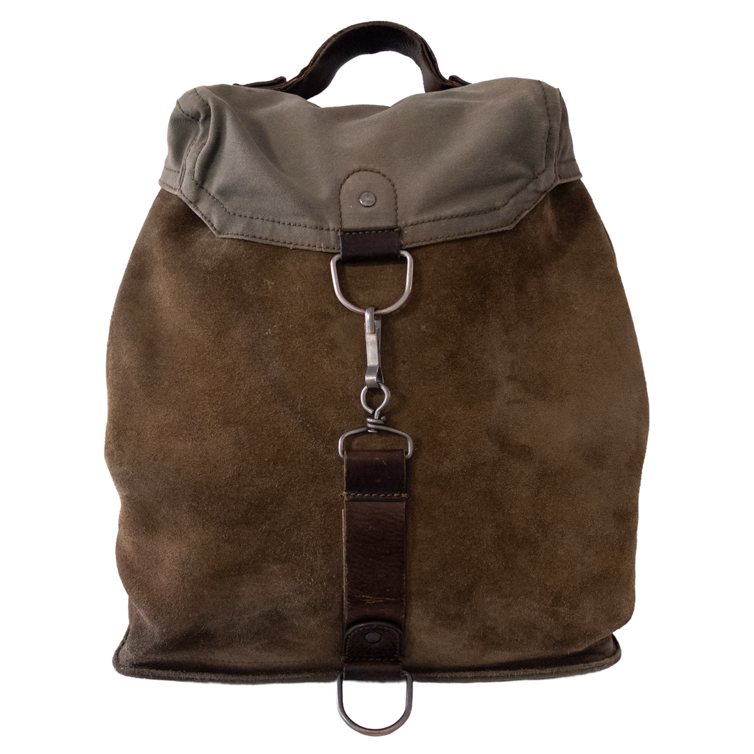 Maison Martin Margiela Canvas and Suede Backpack