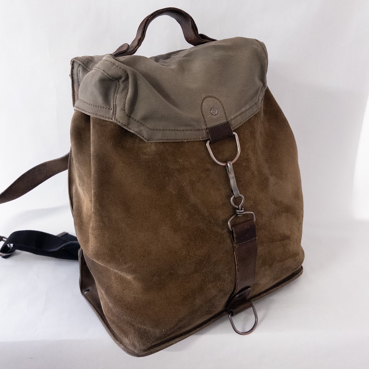 Maison Martin Margiela Canvas and Suede Backpack