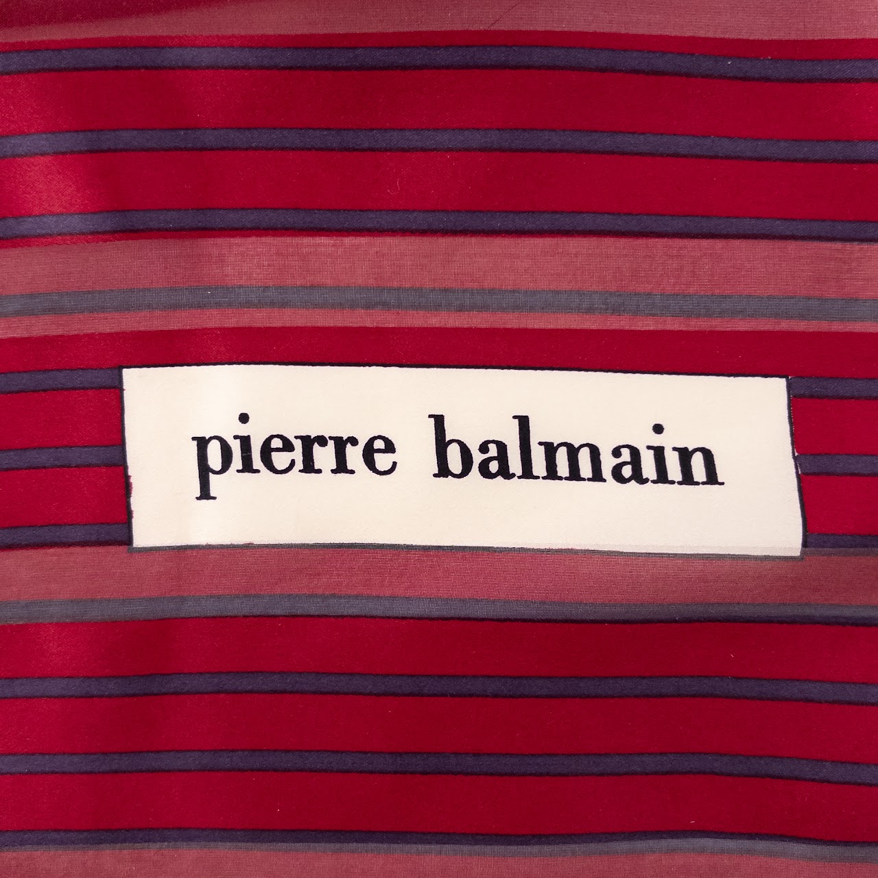 Pierre Balmain Plaid Silk Scarf