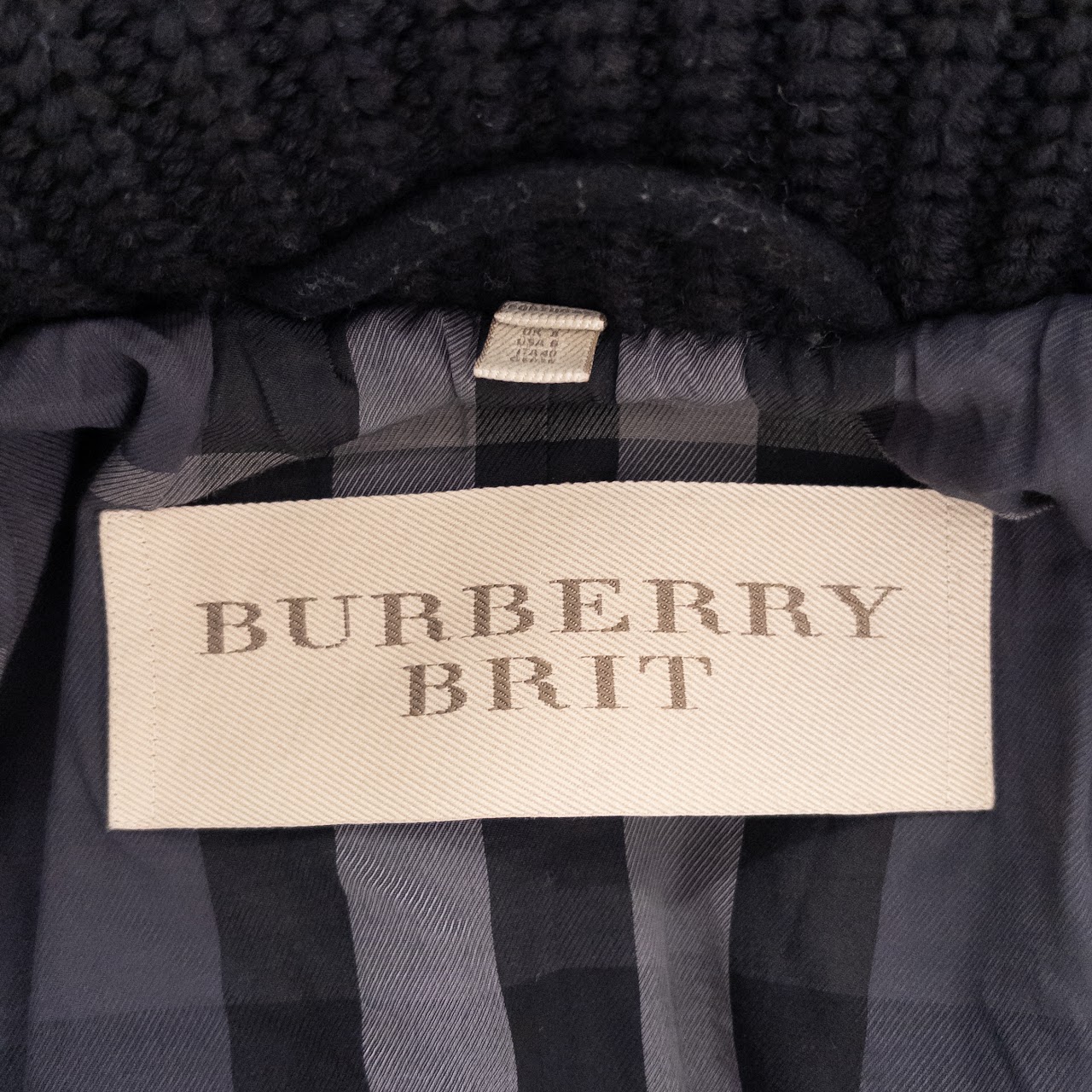 Burberry Brit Shawl Collar Pea Coat