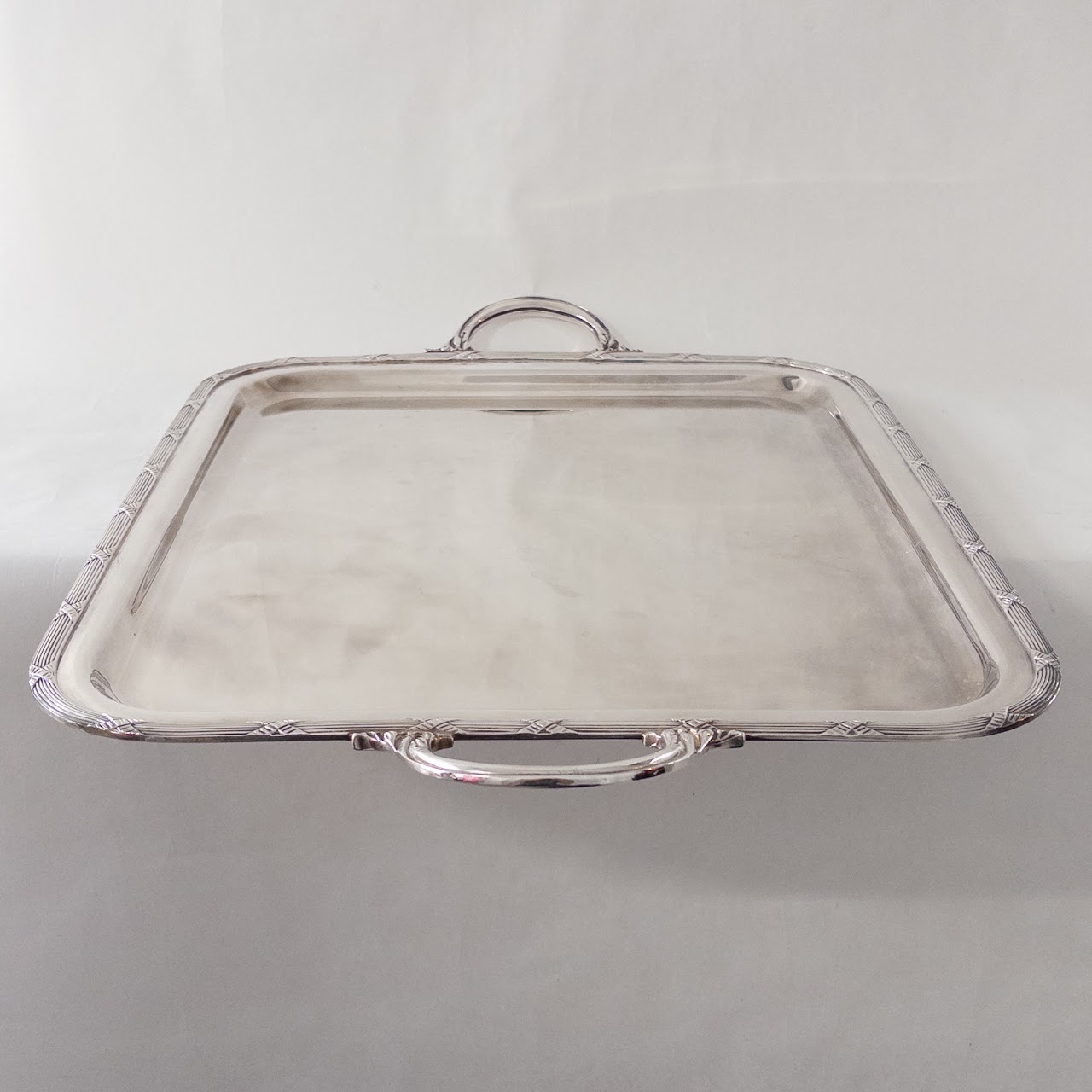 French Vintage Hotel Silver Tray from Le Cherche-Midi, Italy