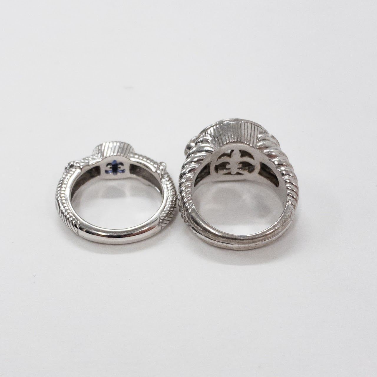 Sterling Silver Judith Ripka Ring Duo