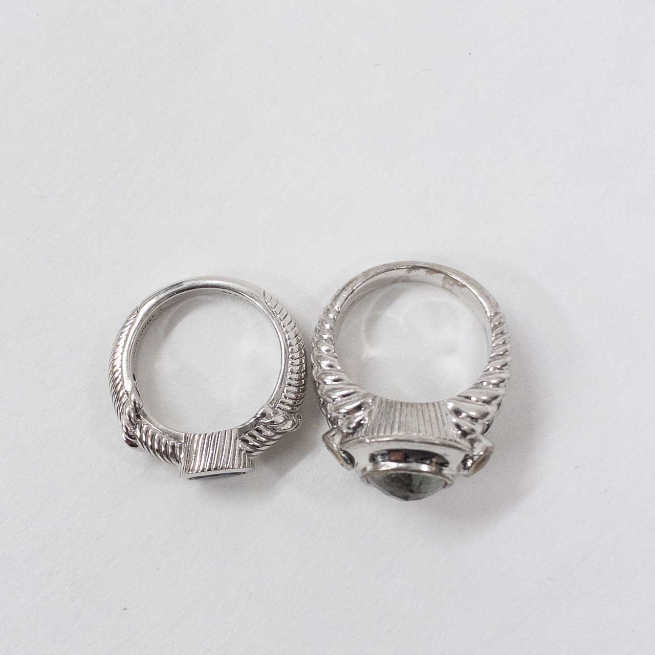 Sterling Silver Judith Ripka Ring Duo