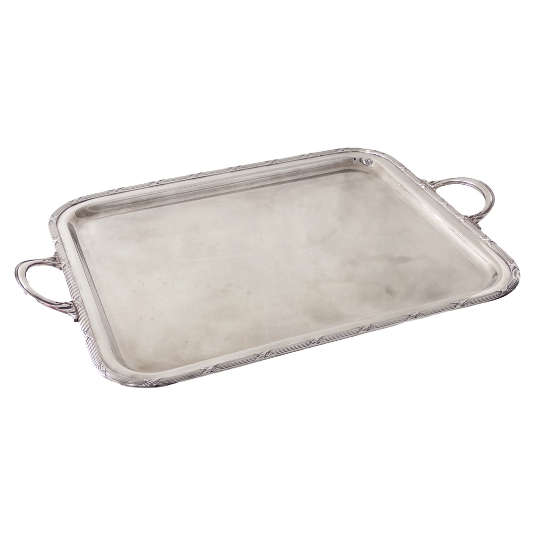 French Vintage Hotel Silver Tray from Le Cherche-Midi, Italy