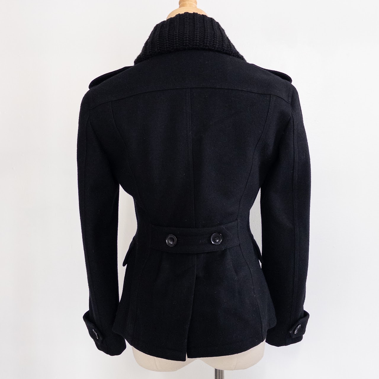 Burberry Brit Shawl Collar Pea Coat