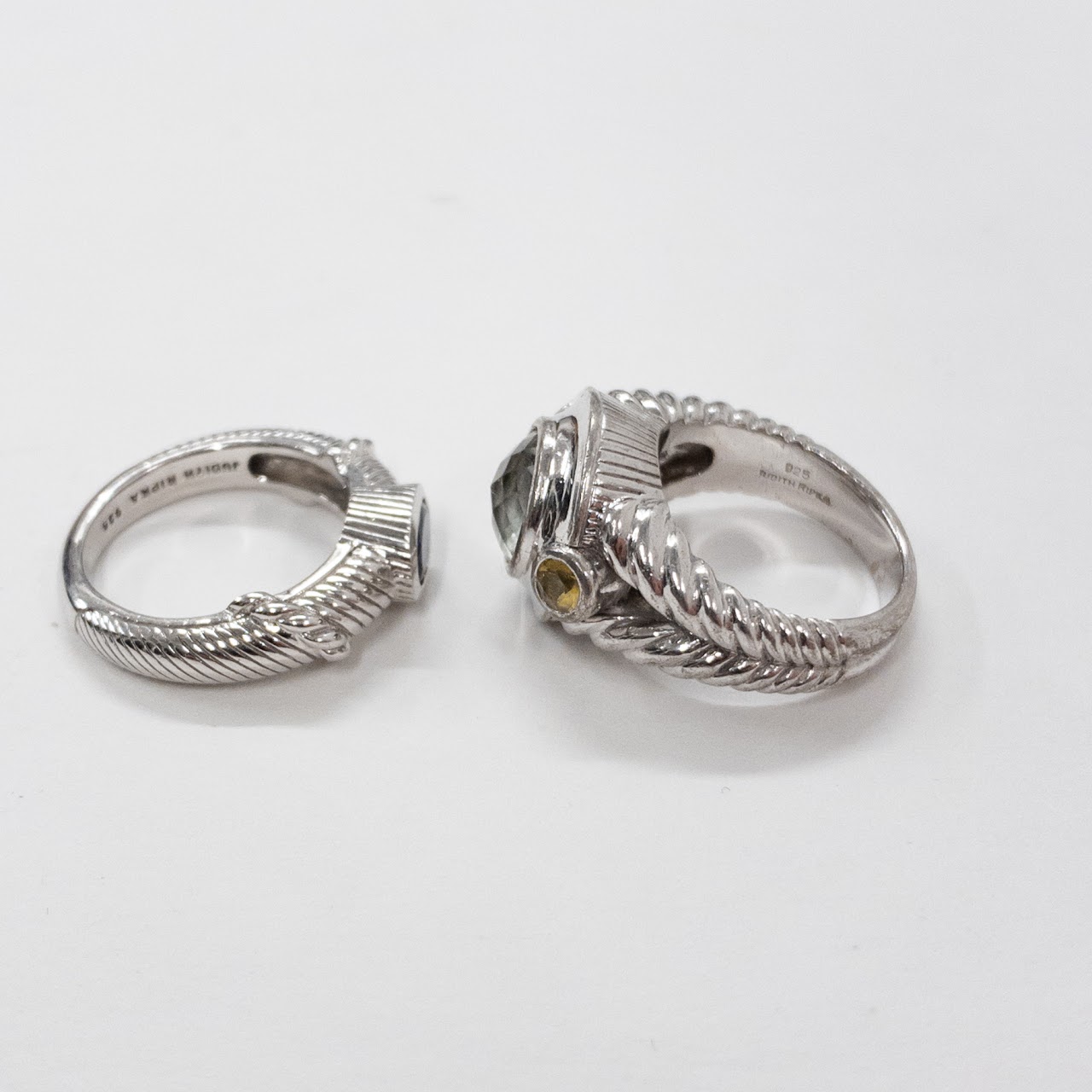 Sterling Silver Judith Ripka Ring Duo