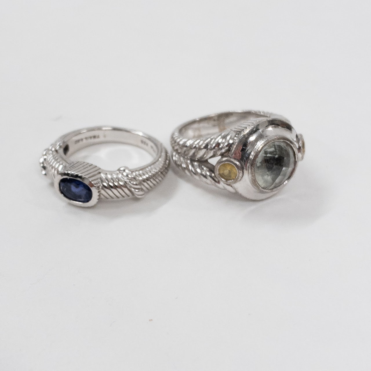 Sterling Silver Judith Ripka Ring Duo