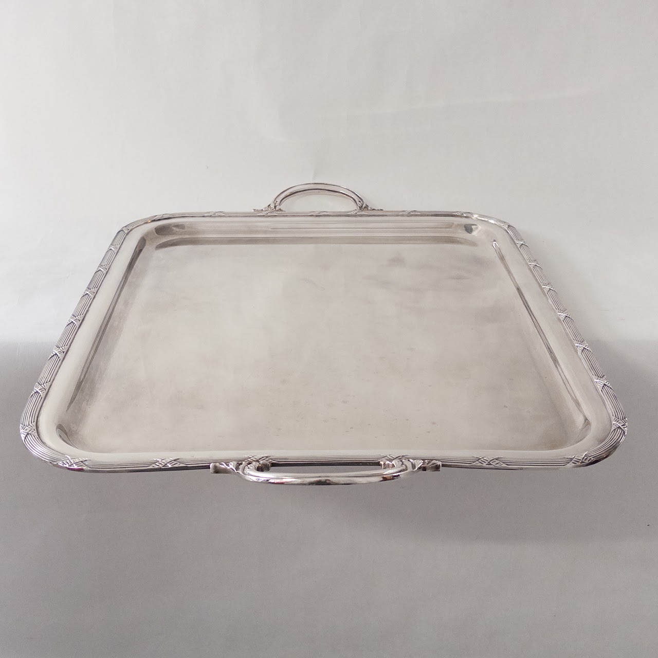 French Vintage Hotel Silver Tray from Le Cherche-Midi, Italy