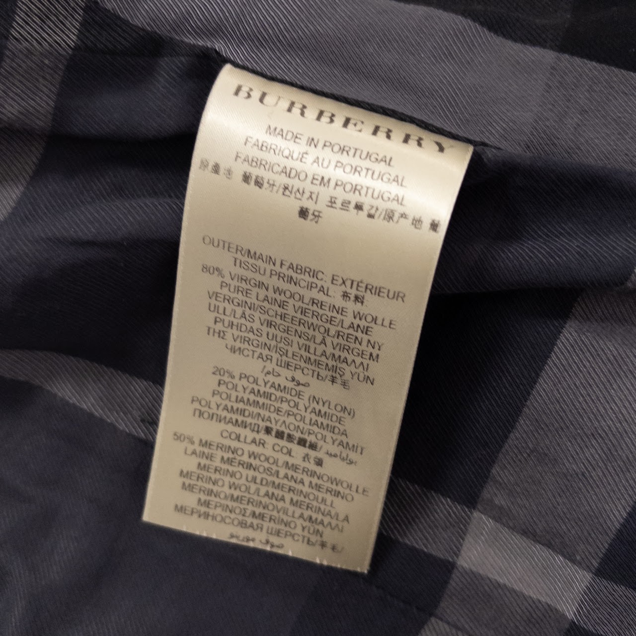 Burberry Brit Shawl Collar Pea Coat