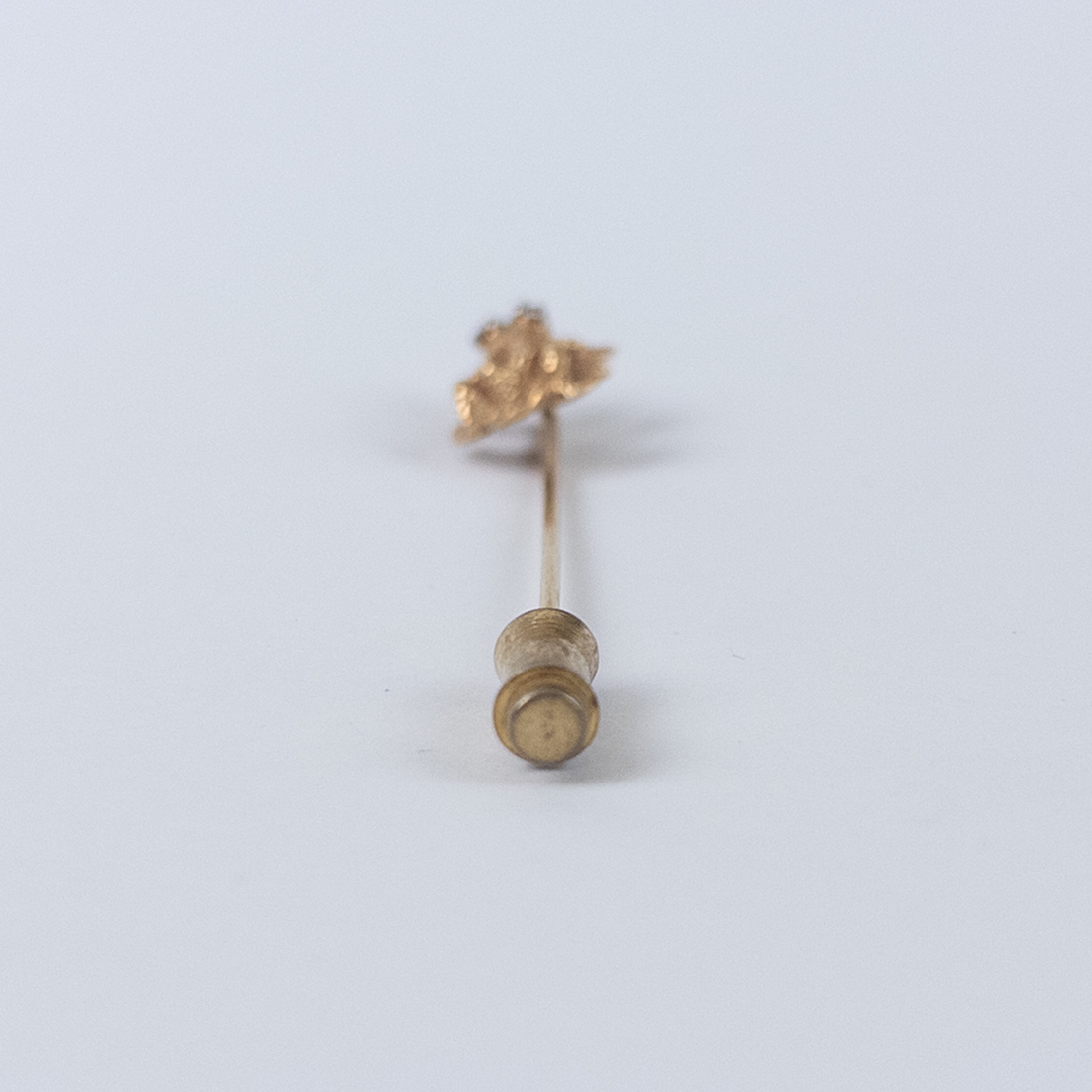 14K Gold and Diamond Frog Stick Pin