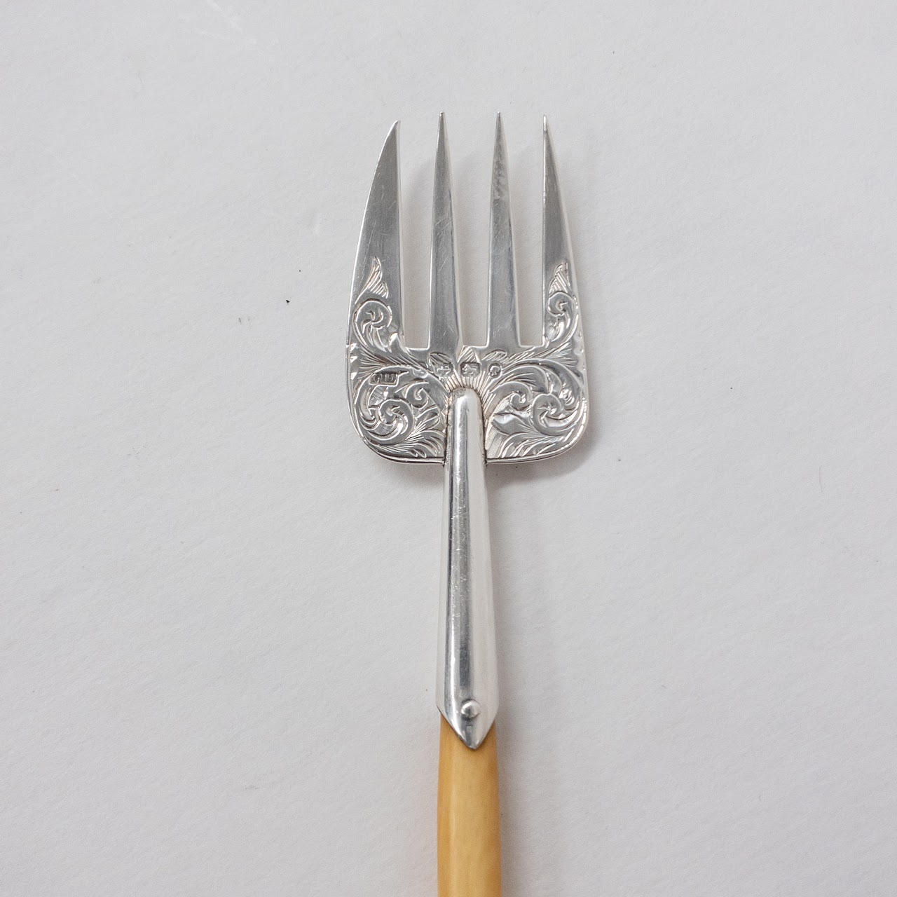 Sterling Silver and Bone Miniature Serving Utensil Set