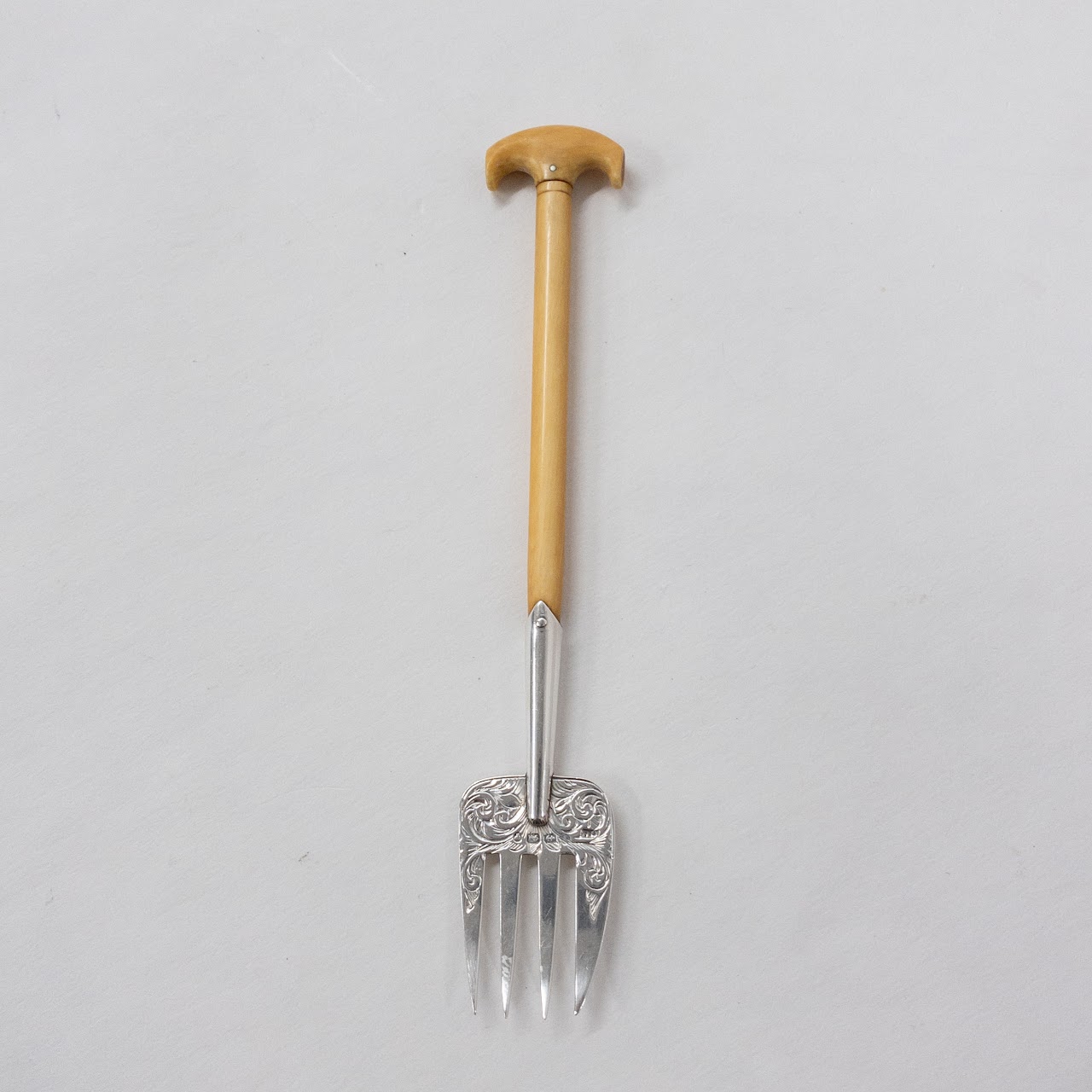 Sterling Silver and Bone Miniature Serving Utensil Set