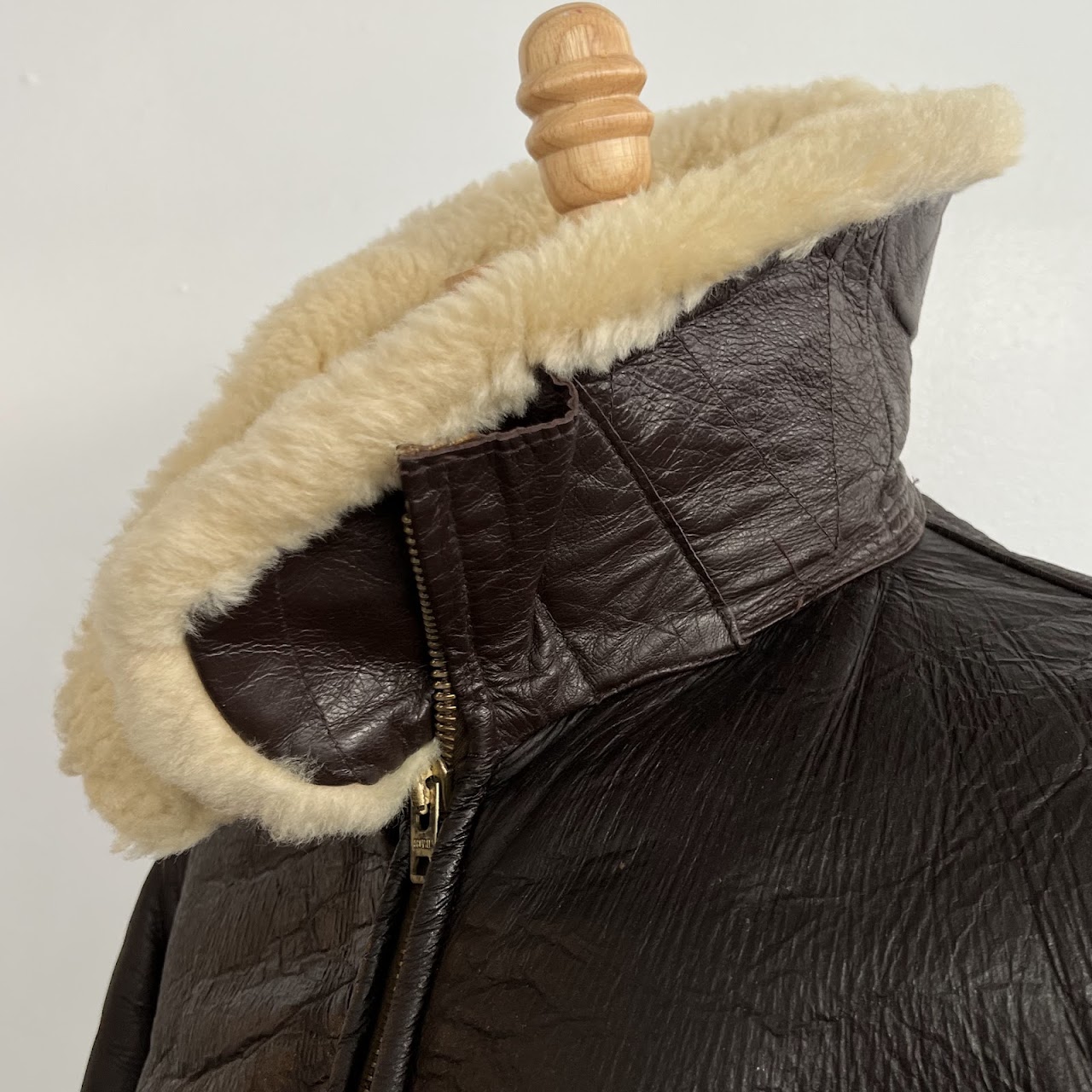 Willis & Geiger M 445B Shearling Navy Winter Flight Jacket