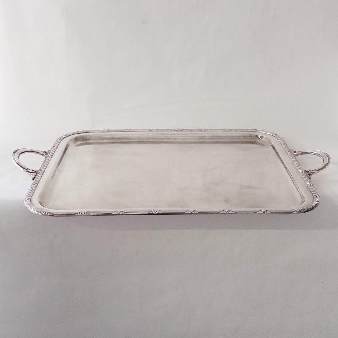 French Vintage Hotel Silver Tray from Le Cherche-Midi, Italy