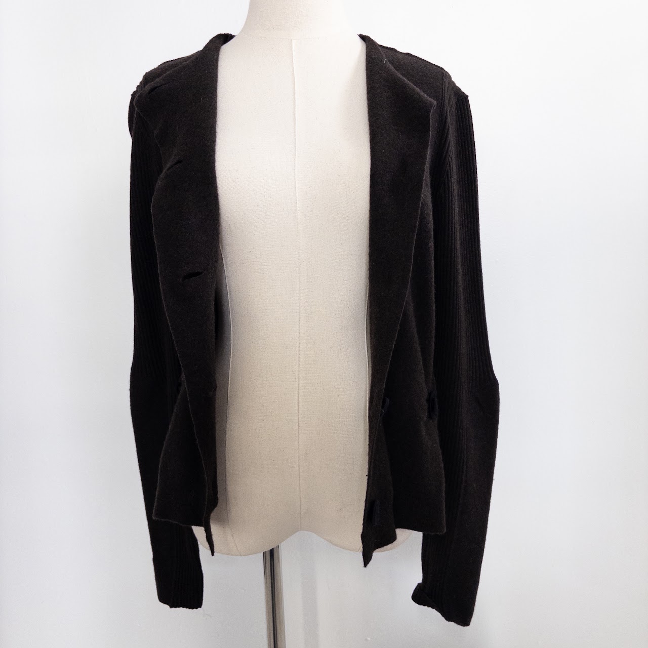 Lanvin Fleece Wool Cardigan