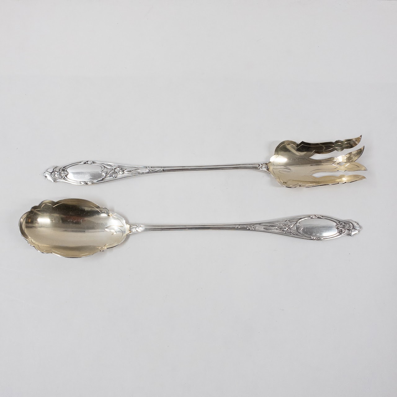 Sterling Silver Serving Utensil Pair