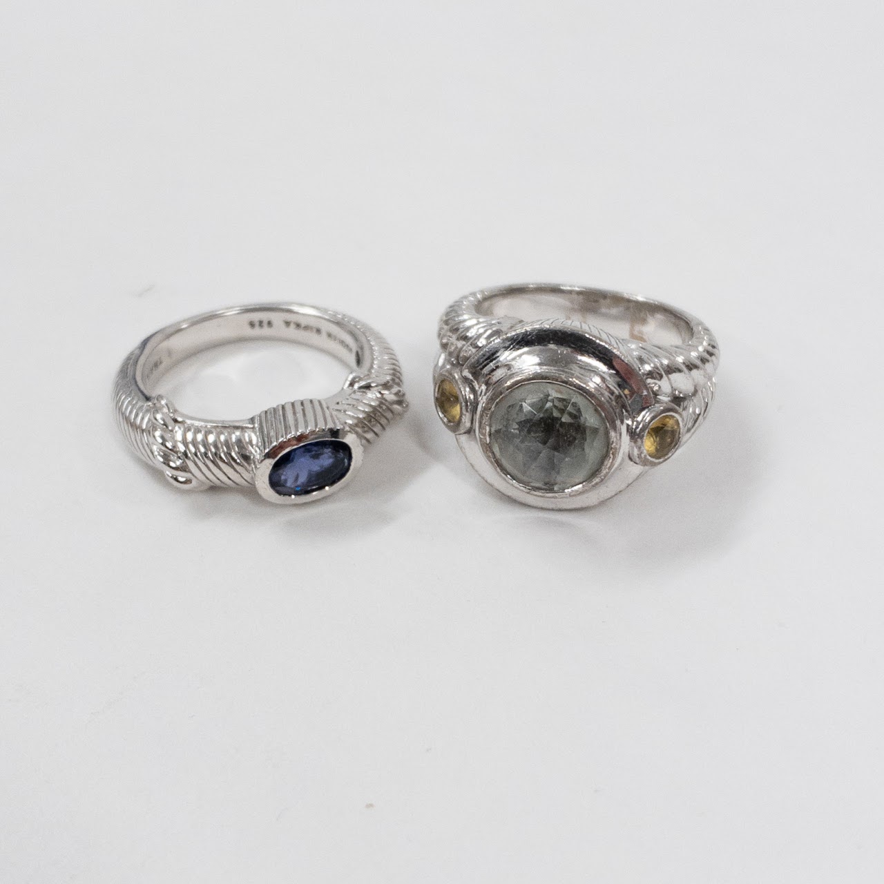 Sterling Silver Judith Ripka Ring Duo