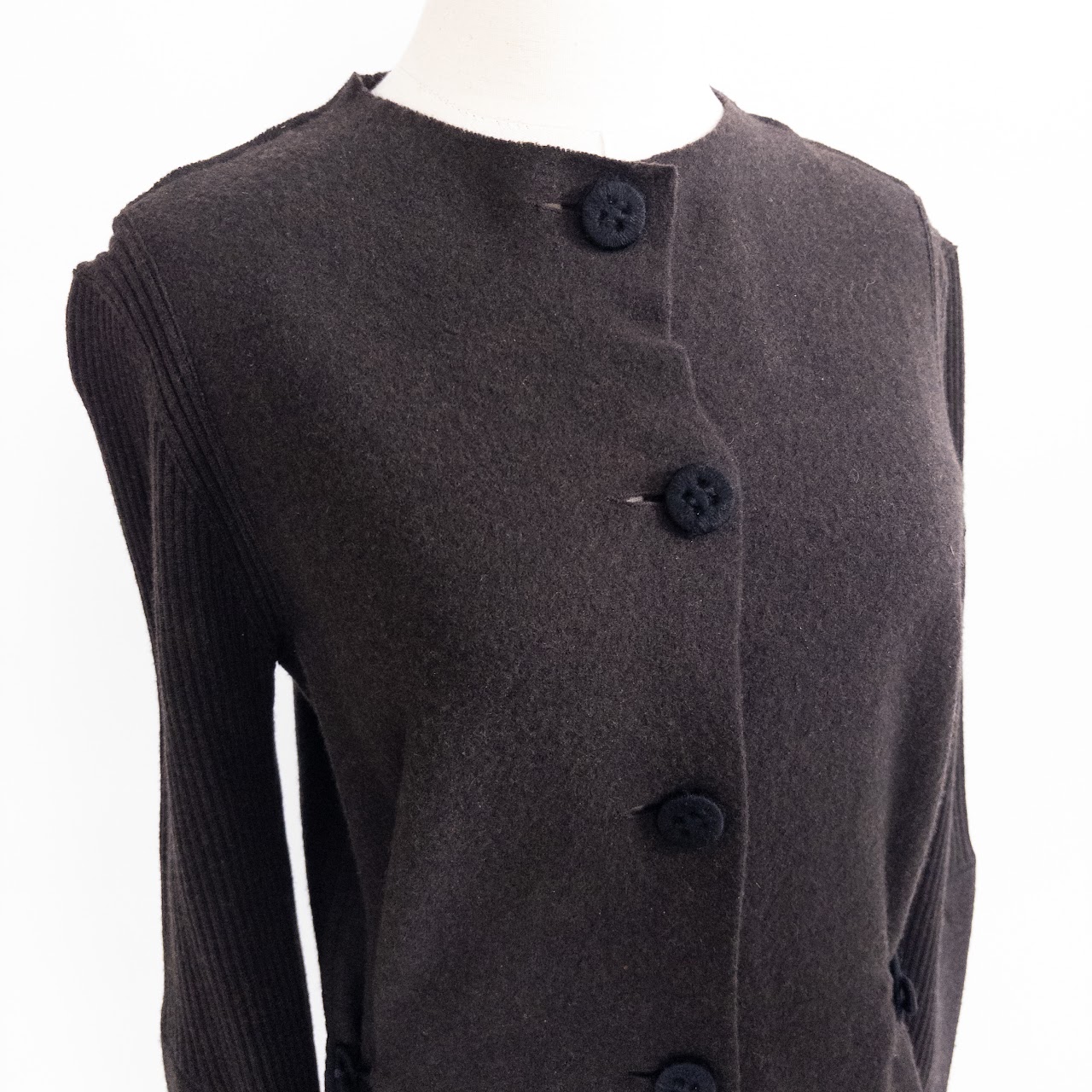 Lanvin Fleece Wool Cardigan