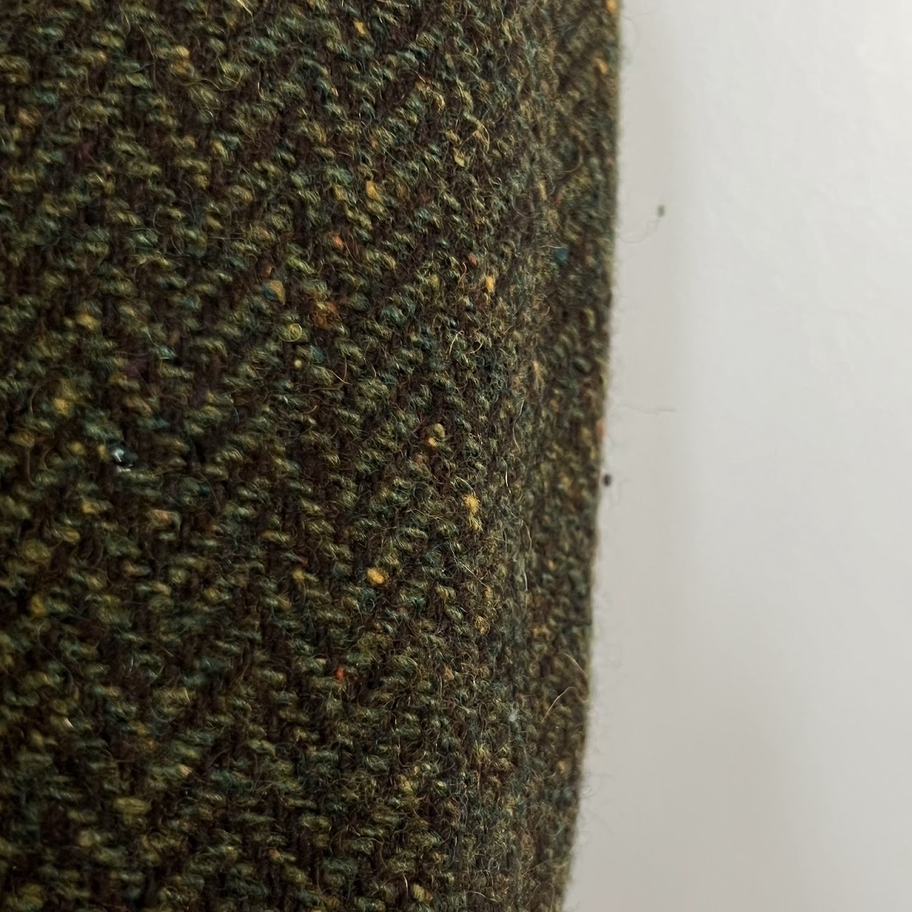 Etro Olive Green Wool Melange Herringbone Tweed Blazer