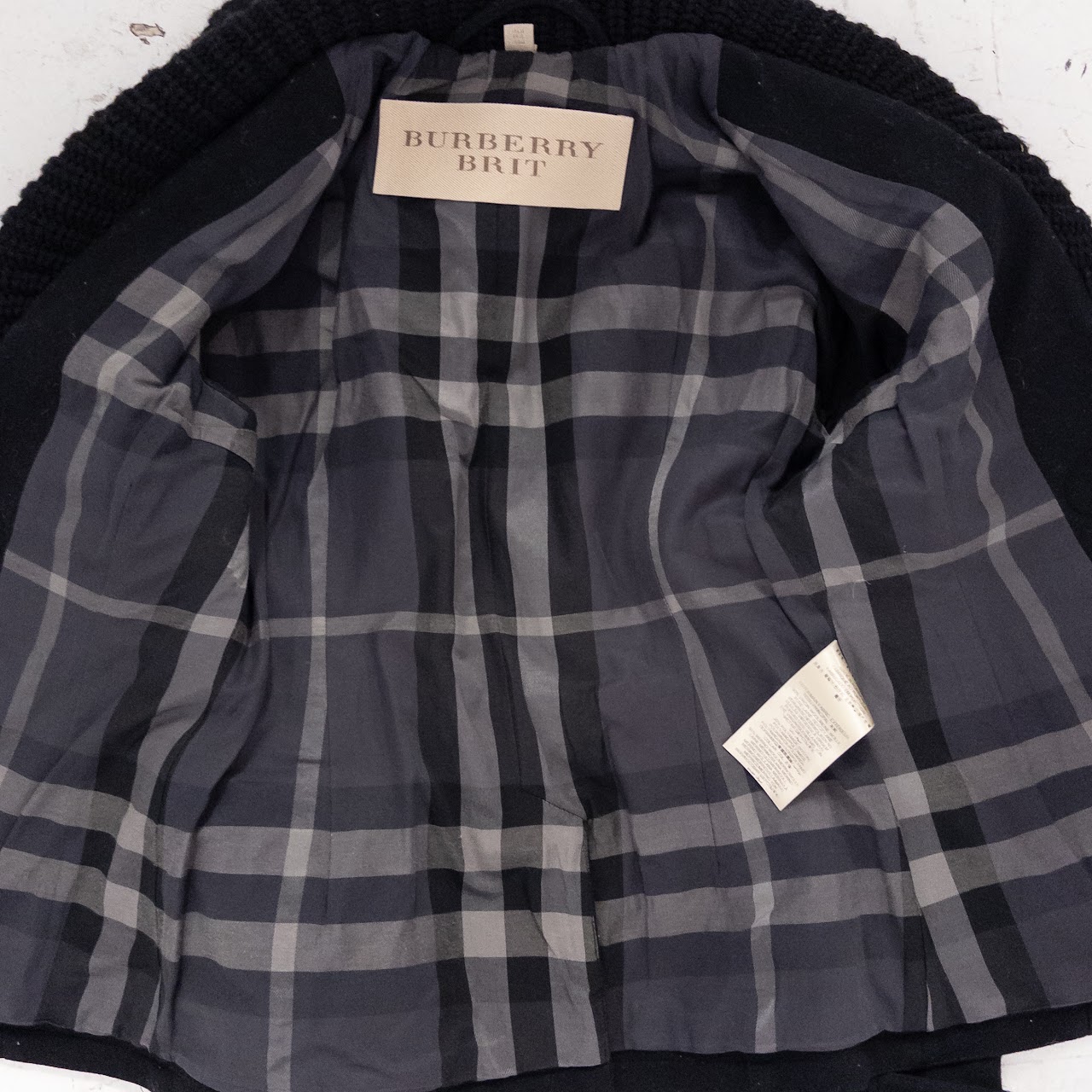 Burberry Brit Shawl Collar Pea Coat