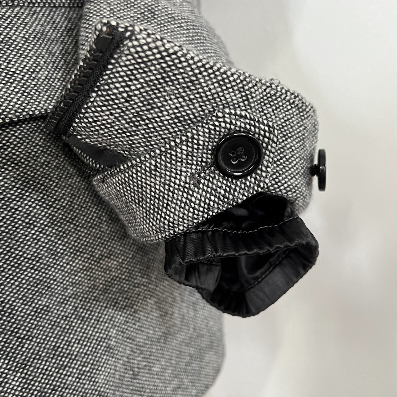 Y-3 Yohji Yamamoto x Adidas Wool Blend Hooded Coat