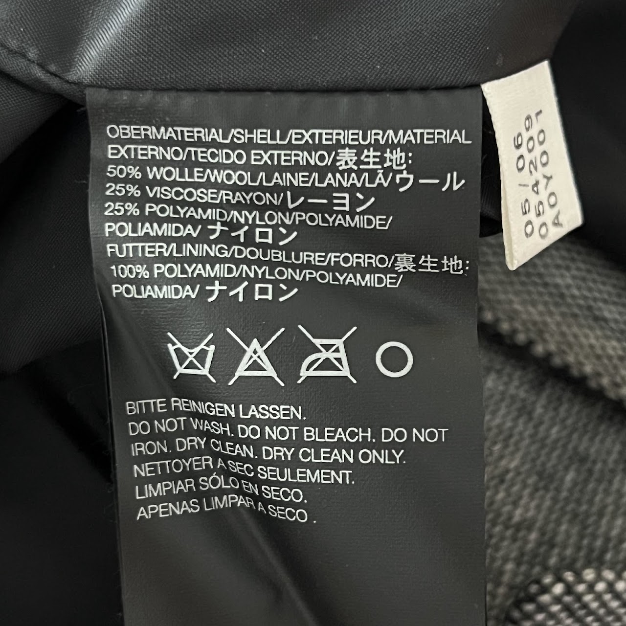 Y-3 Yohji Yamamoto x Adidas Wool Blend Hooded Coat