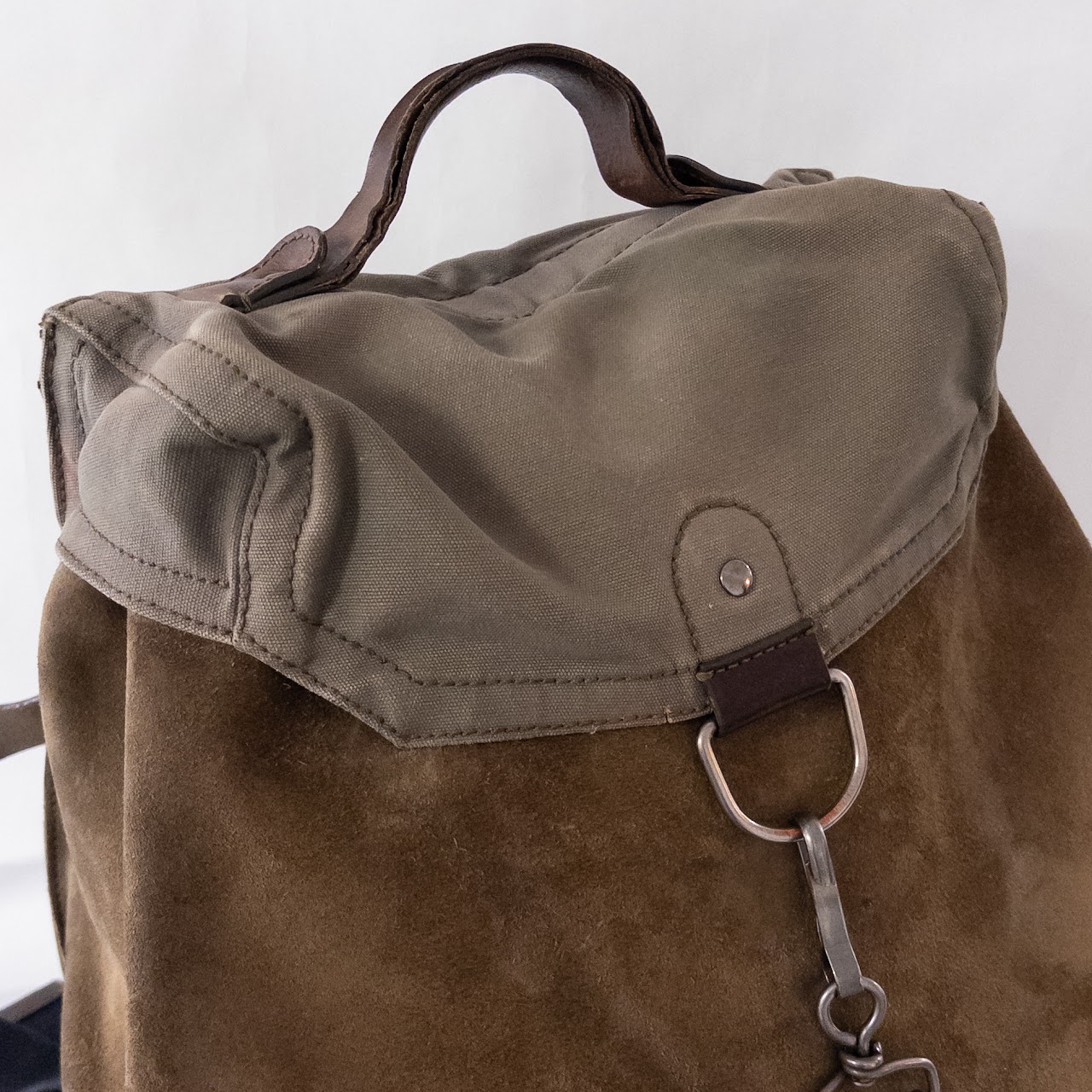 Maison Martin Margiela Canvas and Suede Backpack