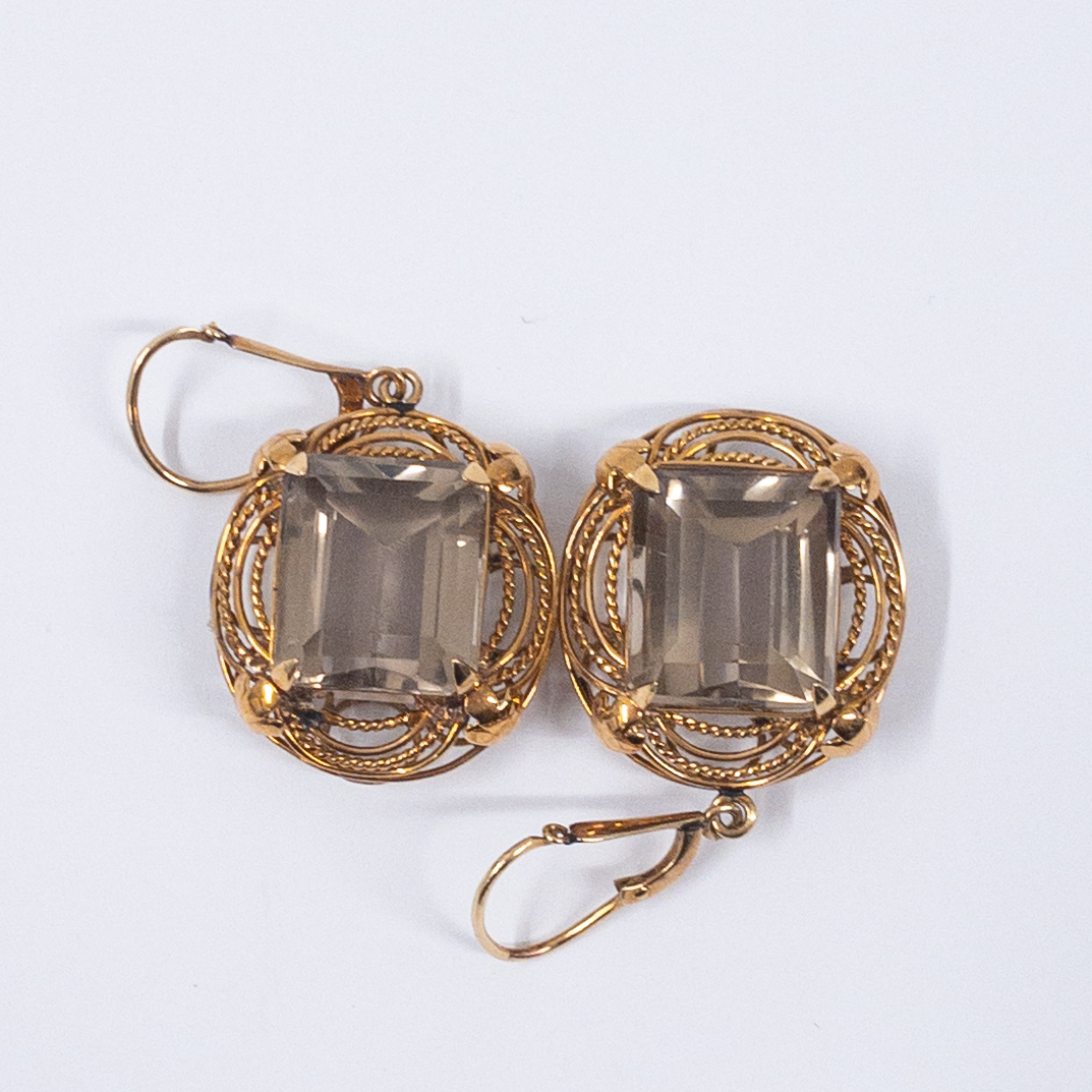 14K Gold and Citrine Earrings