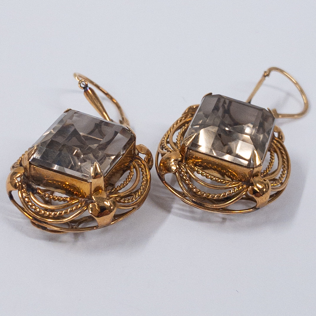 14K Gold and Citrine Earrings